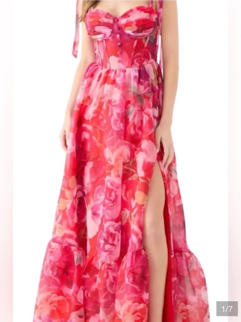 B. Darlin Watercolor Floral Gown